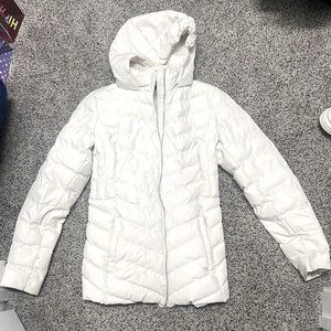 White puffy jacket